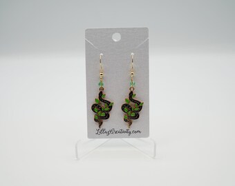 Earthy Snake Earrings - Halloween
