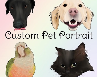 Custom Digital Pet Portrait