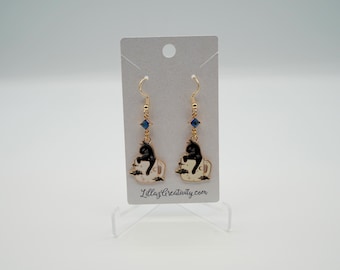 Cosmic Cat Witchy Celestial Earrings - Halloween