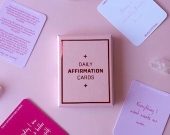 Mini tägliche Affirmationskarten mit 30 Karten, glänzende Karten der Ermutigung für Selbstliebe und Motivation, ein kleines Geschenk der Ermächtigung