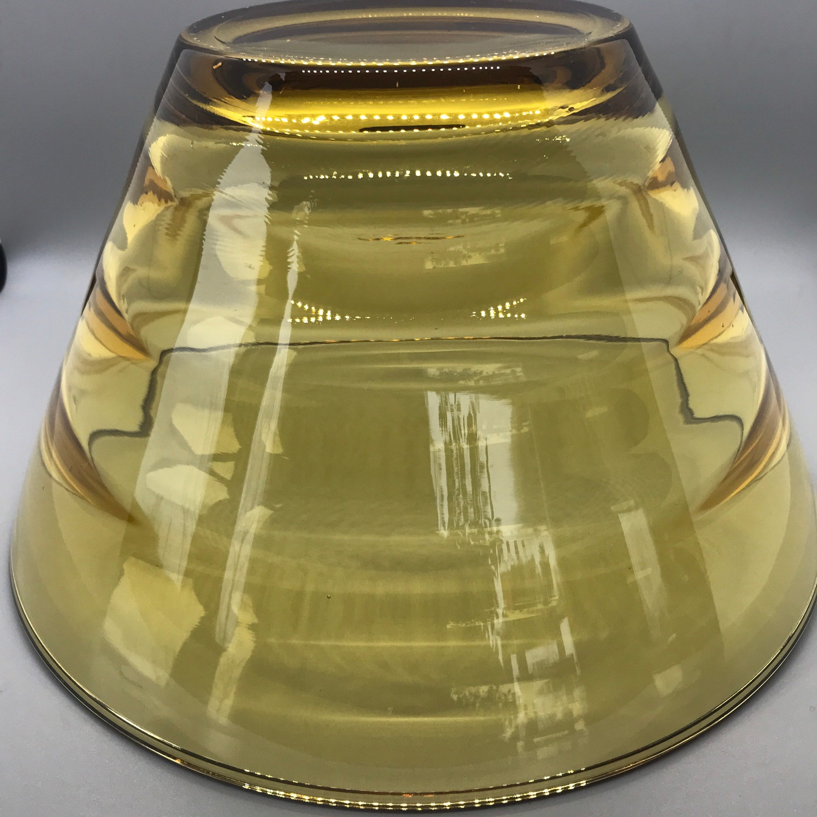 Amber Wavy Glass Chip and Dip Bowl Set. Etsy