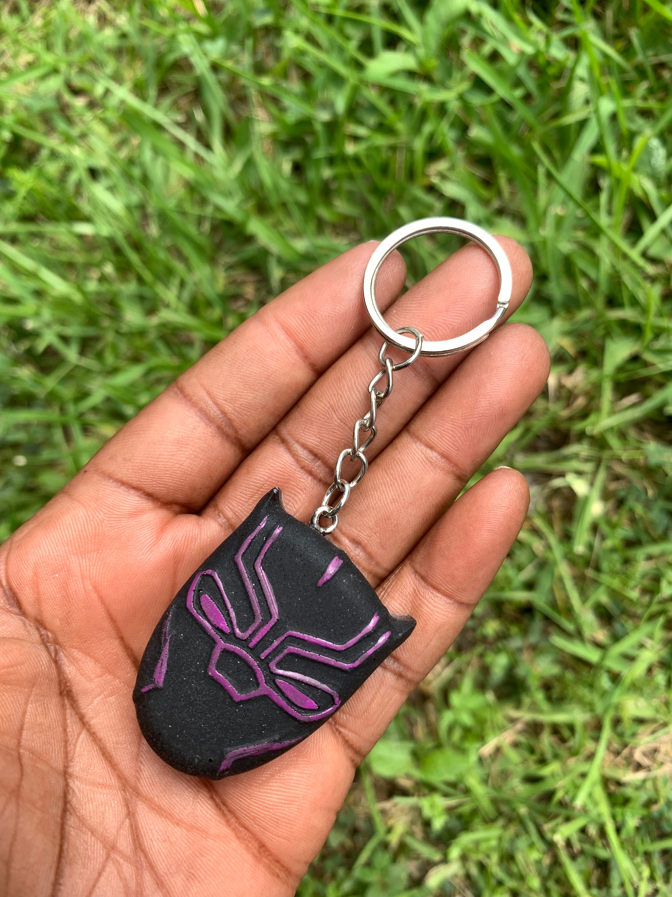 Black Panther Style Key Chain Etsy black-panther-style-key-chain-etsy