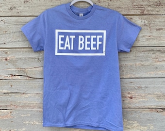 Eat Beef Purple T-Shirt