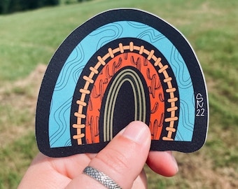 Ranchy Rainbow Waterproof Sticker