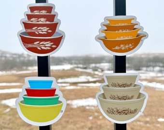 Vintage Pyrex Bowl Magnets