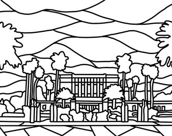 Mesa Arizona Temple Coloring Page