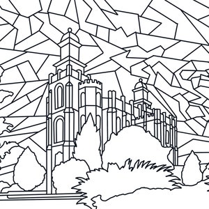 Logan Utah Temple Coloring Page