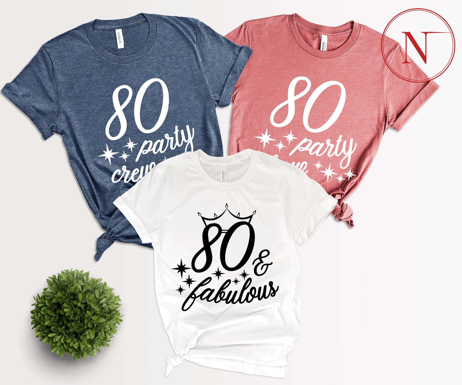 80 And Fabulous And Crew T-Shirt 80th Birthday Party Squad | Etsy