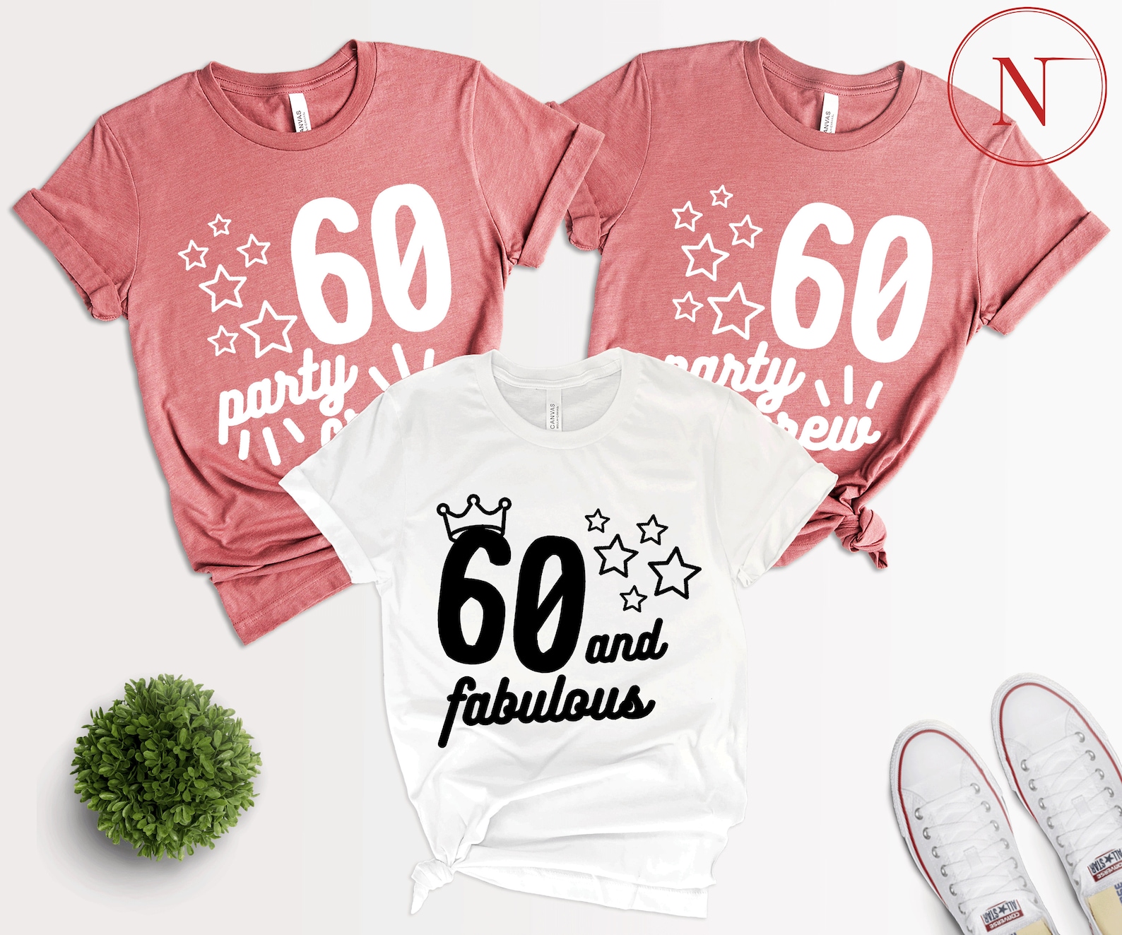 60th Birthday Party Squad T-Shirt 60 And Fabulous Shirt 60  Etsy