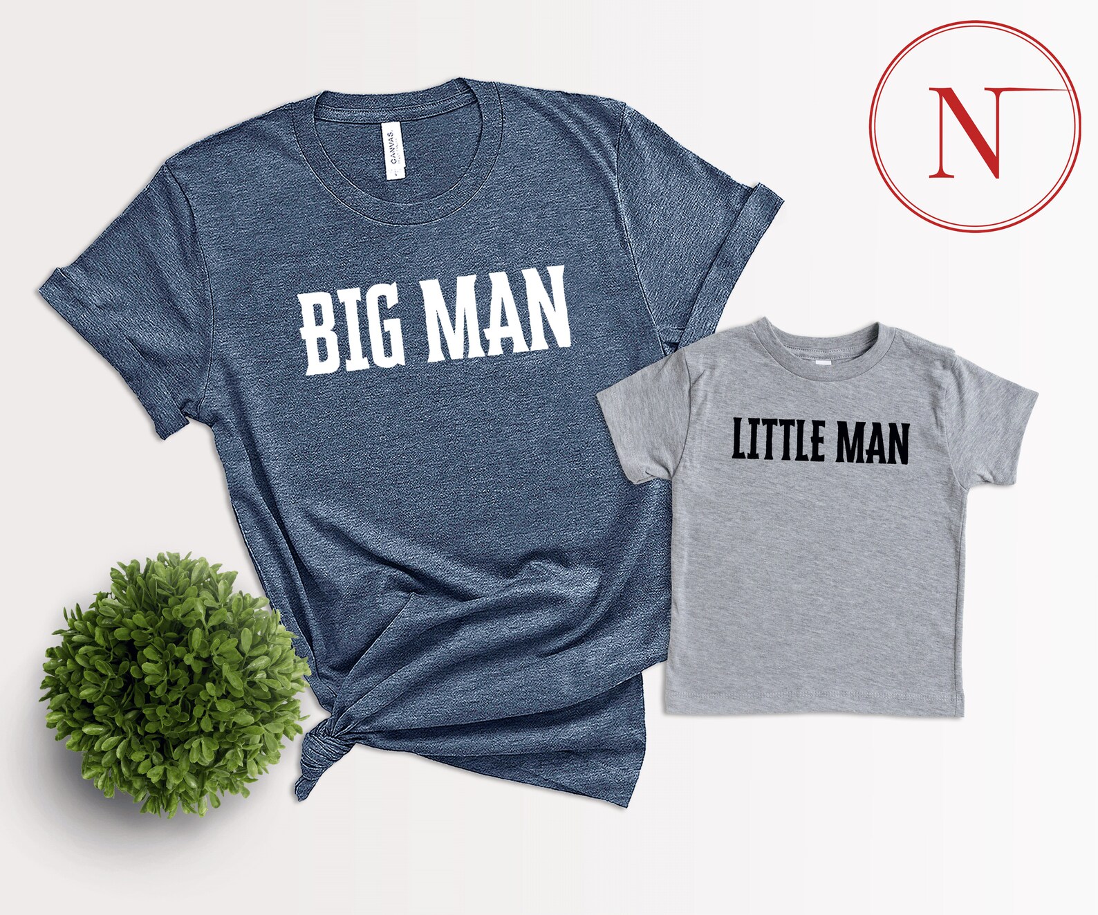 Big Man TShirt Little Man Shirt Matching Family Outfit Etsy