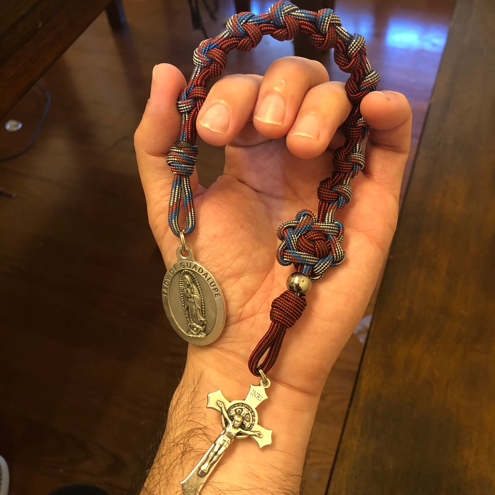 Large Paracord Decade Rosary Etsy