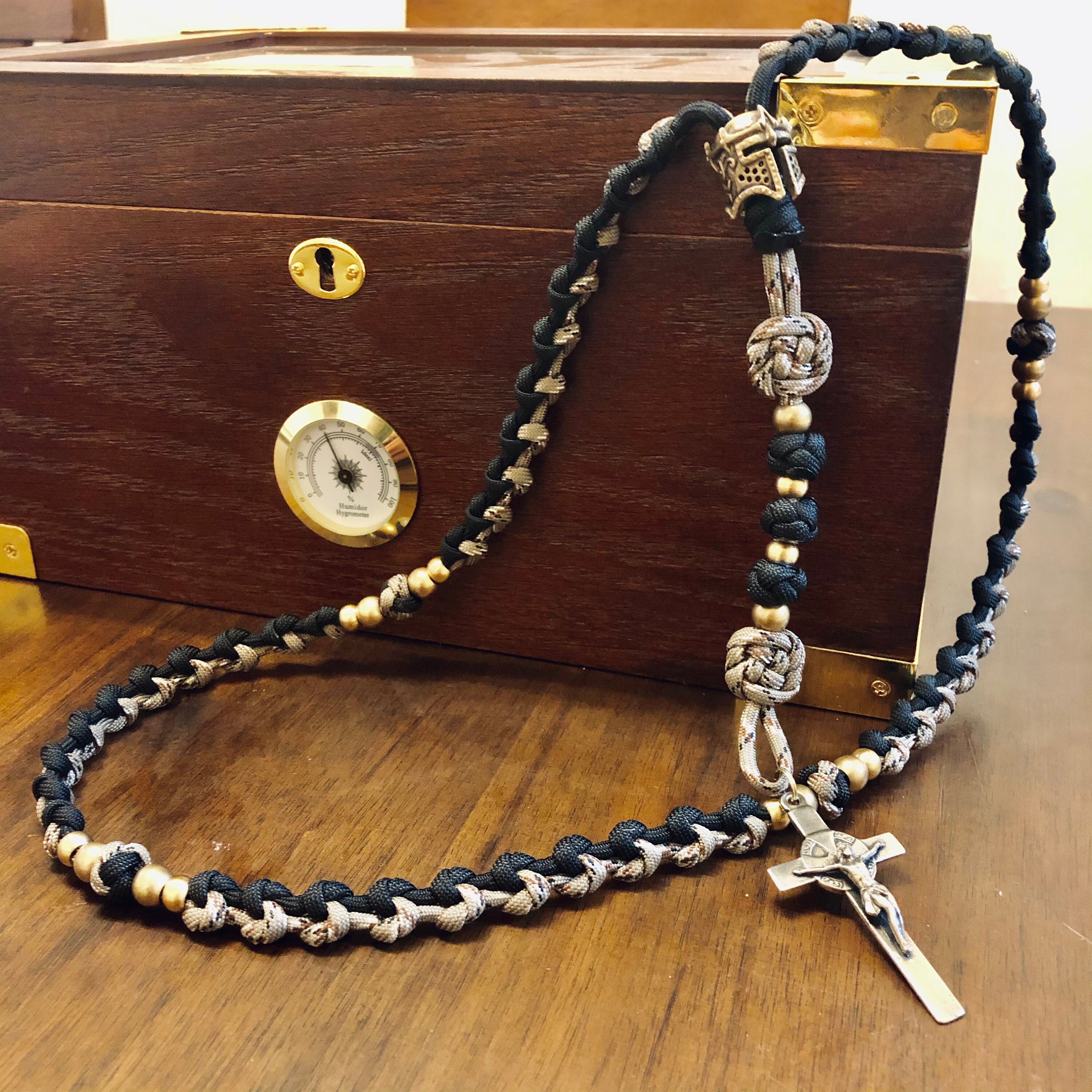 Elegant Paracord Rosary Full Etsy