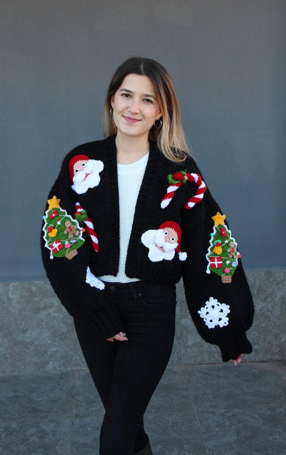 santa cardigan