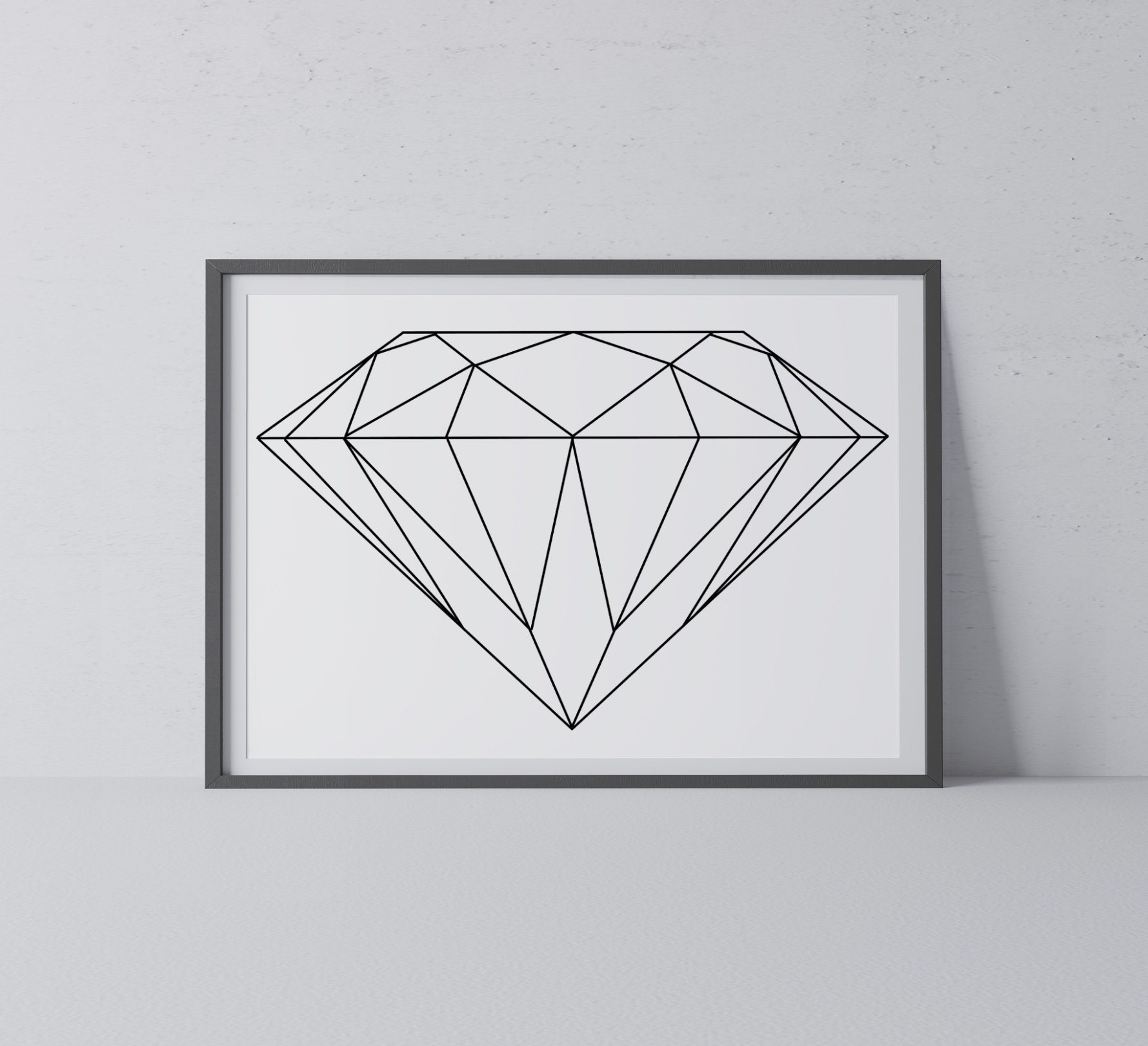 Diamond Wall Art Printable Wall Art Digital Download | Etsy