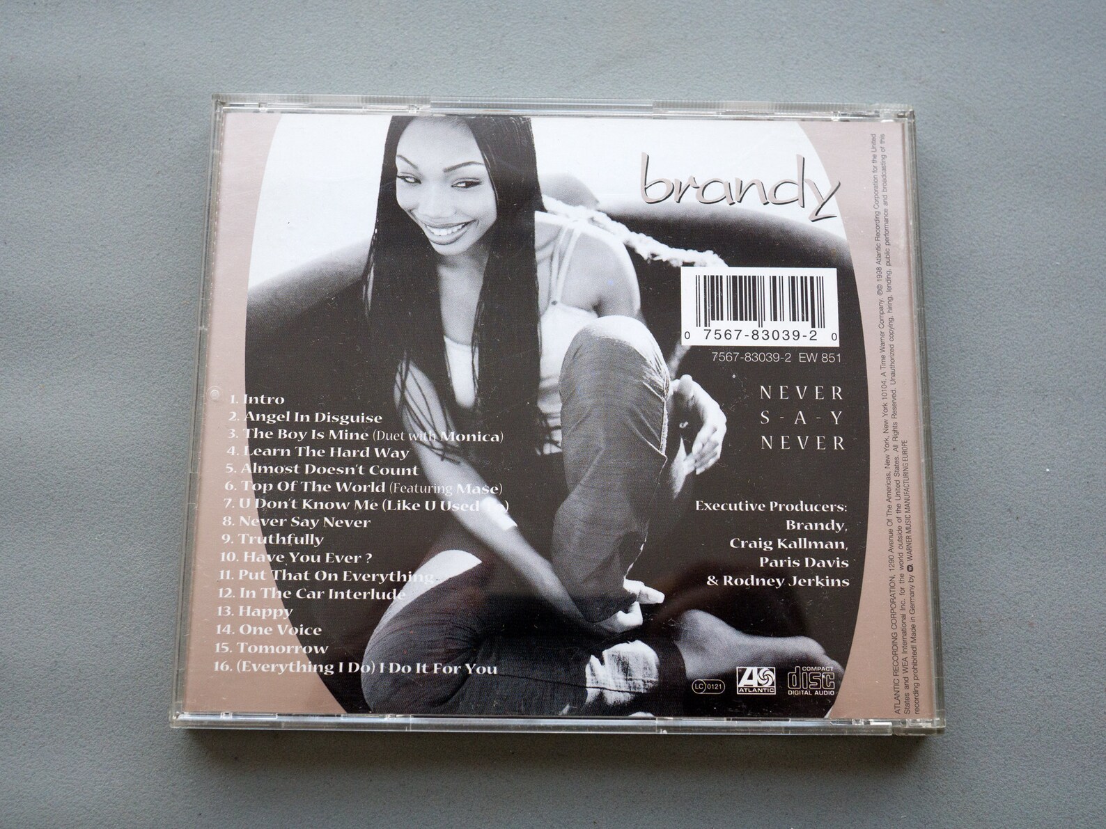Brandy Never Say Never CD Album R&B and Soul Vintage Etsy