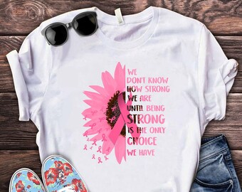 Think Pink T Shirt Remission Pink Strong Survivor Stronger Than Cancer Text Design T-Shirt Breast Cancer Shirt Awareness