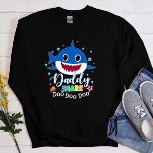 Daddy Shark Doo Doo  Doo Tee Shirt, Cute Father Shark Shirt, Family  Shark shirt , Disney World Shirt, Disney Beach Shirt, Dad Shirt-02