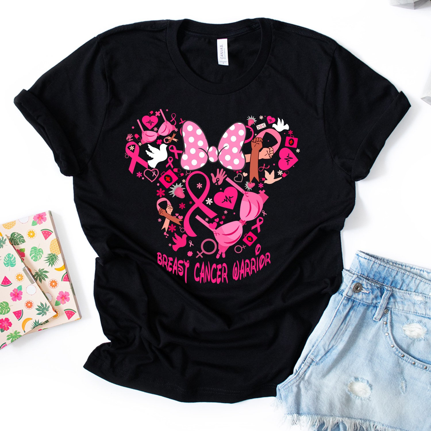 Breast Cancer Warrior Disney Minnie Shirt