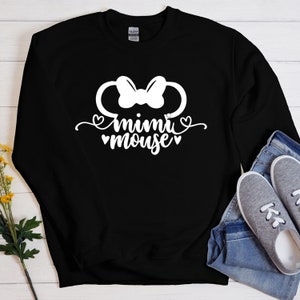 Disney Mimi Mouse T-Shirt, Grandma gift shirts, Minnie Mama Shirts, Nana shirt, Disney Mimi Birthday shirt-Gigi Sweatshirt, Cute Mimi July21