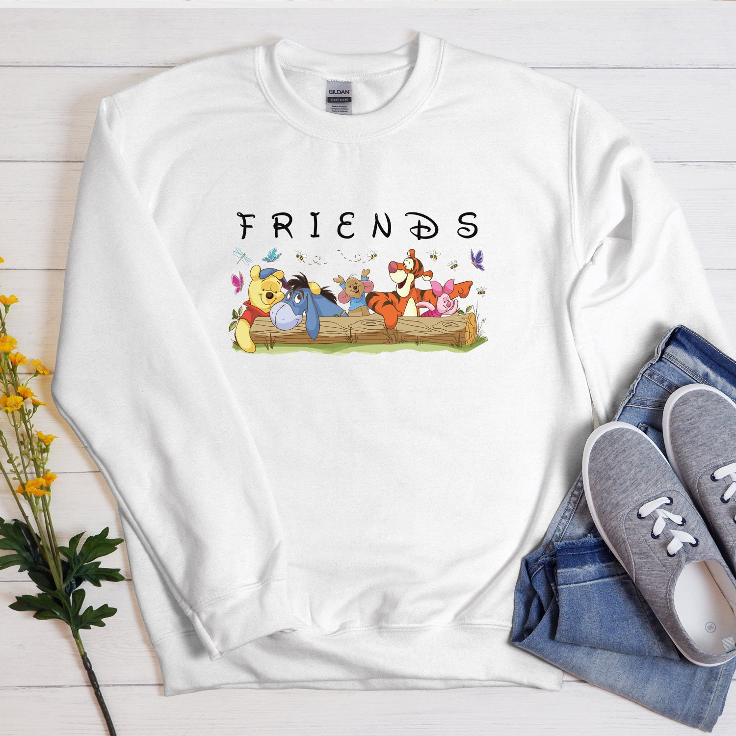 Winnie The Pooh Friends T-Shirt Tigger Friends Tee Disney | Etsy