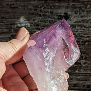 Beautiful Raw Amethyst Semi Polished Point consciously Sourced Brazil #1