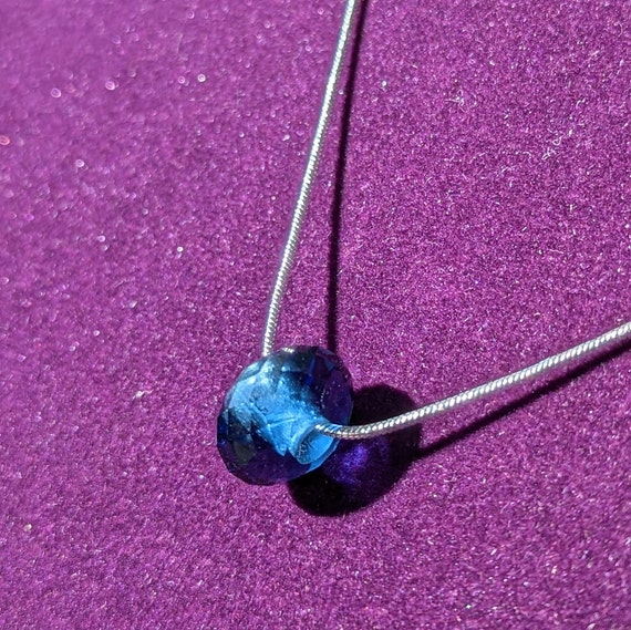 Beautiful Blue Kyanite single bead minimalist gem… - image 6
