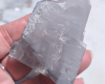Blue Barite Crystal Specimen: Raw Mineral for Throat Chakra Healing