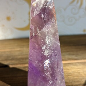 Gorgeous Rainbowy Amethyst Crystal Tower   Sourced Brazil