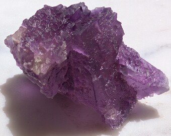 Purple Fluorite with Clear Quartz – Spiritual Focus, Aura Protection & Amplification – Sourced in Mexico