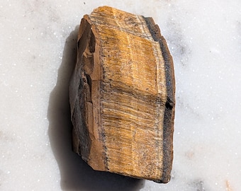 Raw Golden Tiger's Eye Crystal | Natural Rough Stone (Choose Your Piece)