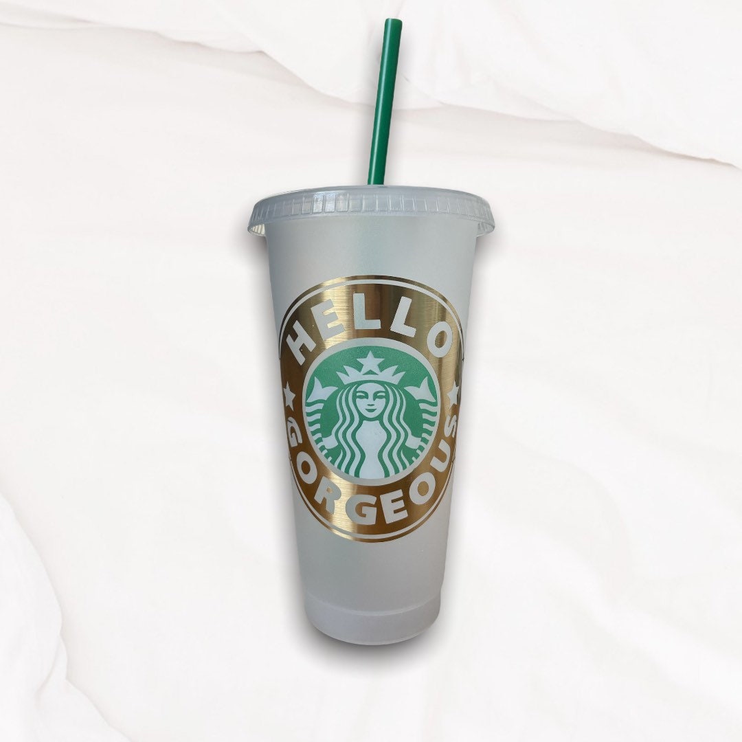 Starbucks, Dining, Custom Starbucks Lv Print Venti Cold Cup Tumbler