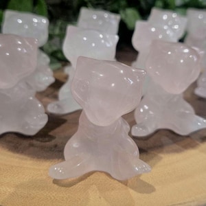 Rose Quartz Mew Carving
