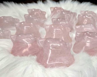 Hand Carved Rose Quartz Ditto