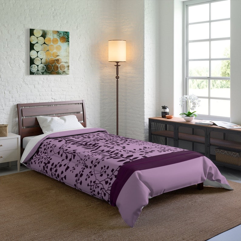 Comforter Lavender Freesia Bella Swan Bedding Twilight Saga Etsy