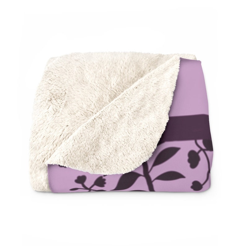 BLANKET Lavender Freesia Sherpa Fleece Bella Swan Bedding Etsy