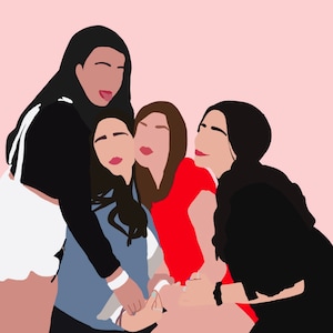 Custom Flat Art Illustration, Cartoon Drawing - Digital Download Print - Great Personalized Gift Idea! | DaisyDigitalShop