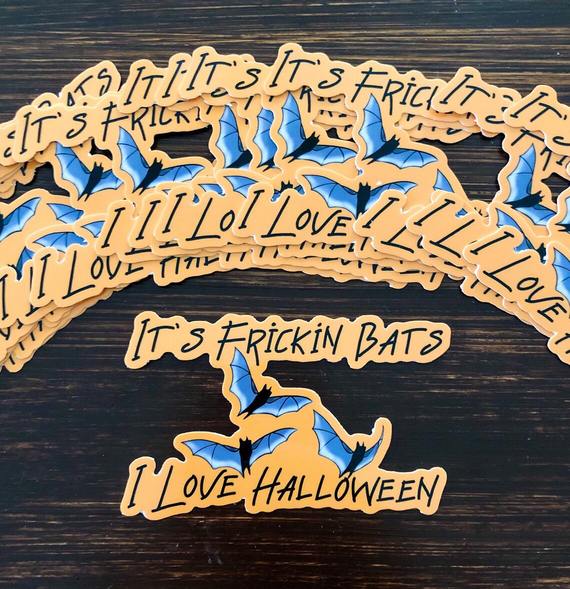 Its Frickin Bats Its Frickin Bats I Love Halloween Sticker  Etsy