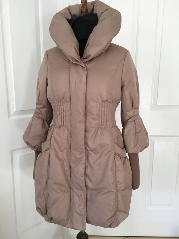 Tres Chic Mutton Sleeve Feather Down Jacket - image 2