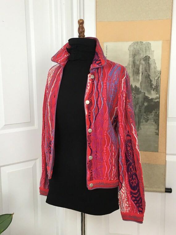 Retro COOGI 80'S Pink Cardigan