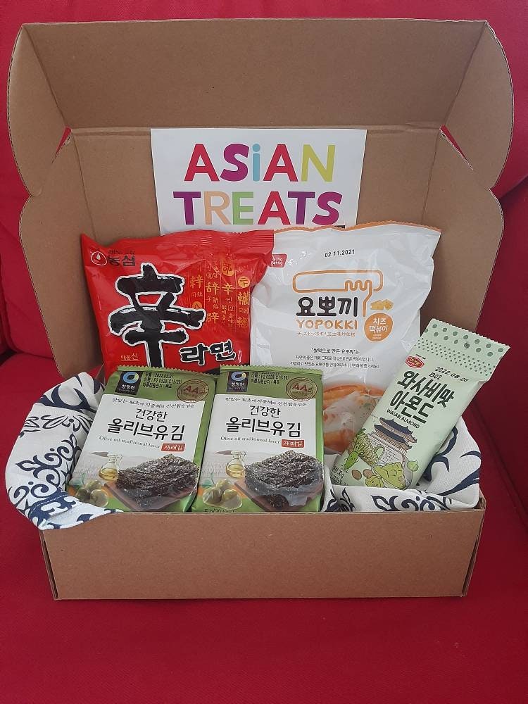 Korean Asian Snacks Box-asian Snacks-asian Treats - Etsy