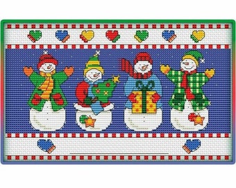 5 easy fast christmas decaration cross stitch chart, christmas,modern cross stitch art, hoop embroidery, Instant download PDF,christian