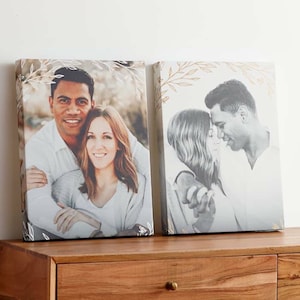 Personalized Photo Canvas Print: Family, Wedding, or Pet Pictures