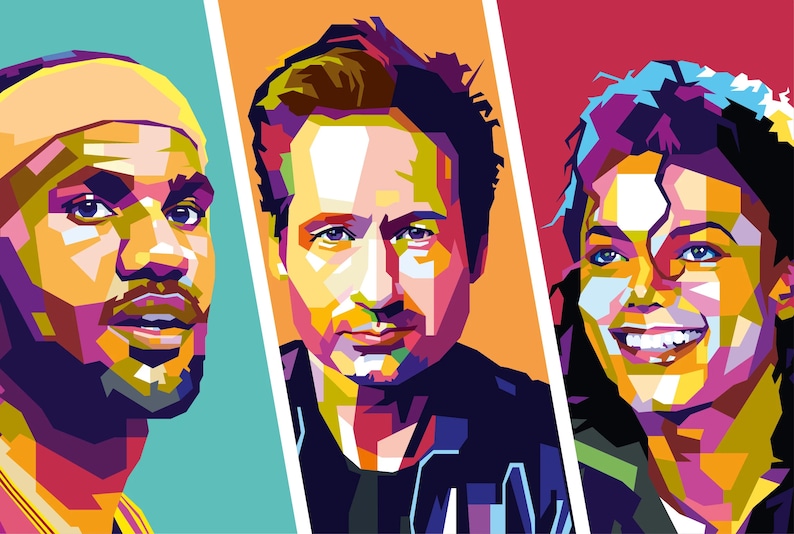Custom Create Your Photo Into Awesome Wpap Pop Art/ Custom Pop Etsy