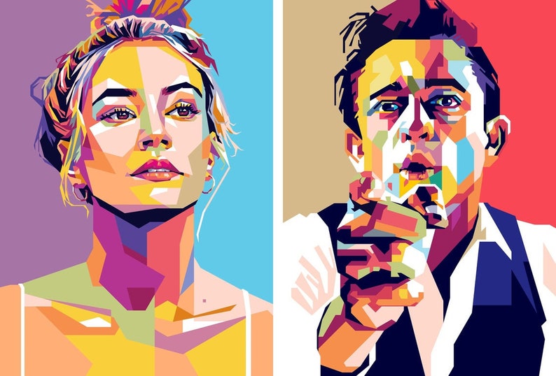 Custom Create Your Photo Into Awesome Wpap Pop Art/ Custom Pop Etsy