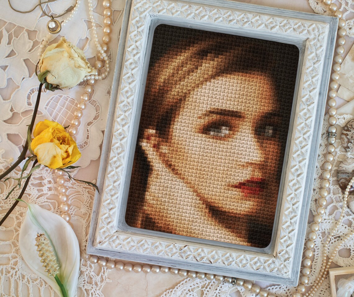 Convert your photo to cross stitch pattern PDF digital file Etsy