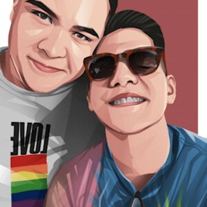 I Will Draw Vector Portrait From Your Photo Cartoon Portrait, Custom ...