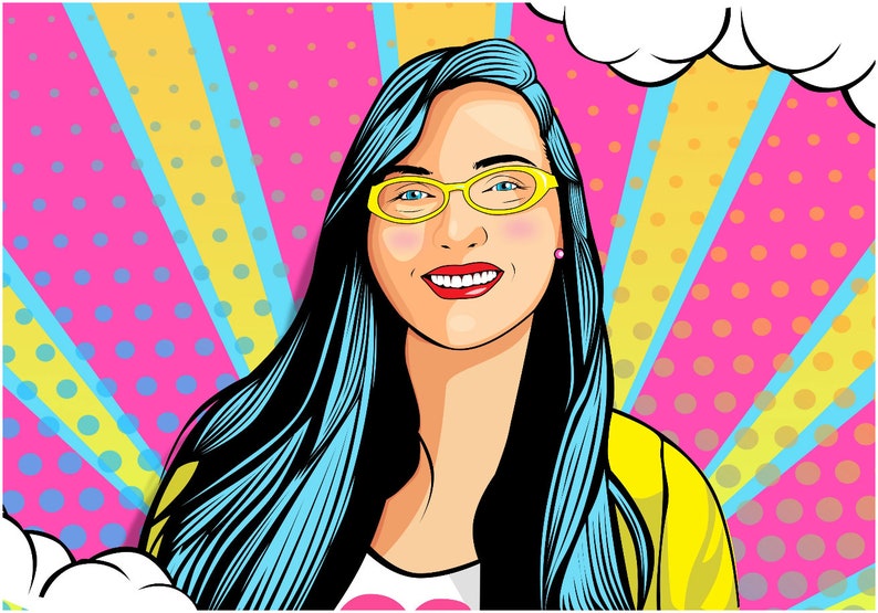 I Will Make Colorful Comic Pop Art From Your Photovector Etsy