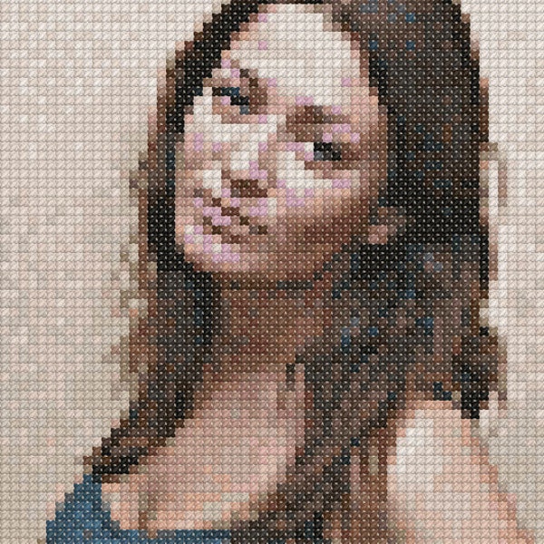Convert your photo to cross stitch pattern - PDF digital file Cross Stitch from Your Picture - Custom Made pattern from your photo PDF