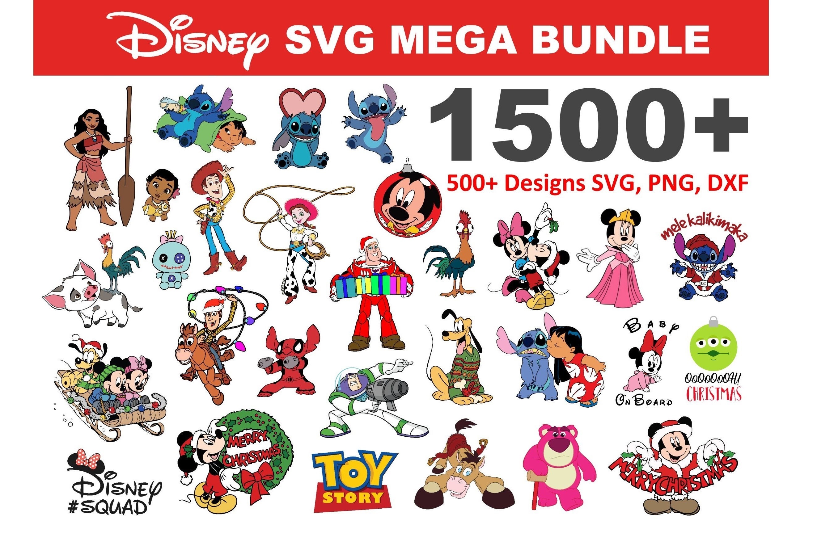 Download 1500 Disney Svg Mega Bundle Etsy