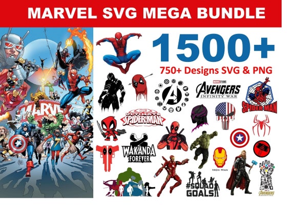 Download 1500 Marvel Svg Mega Bundle Etsy